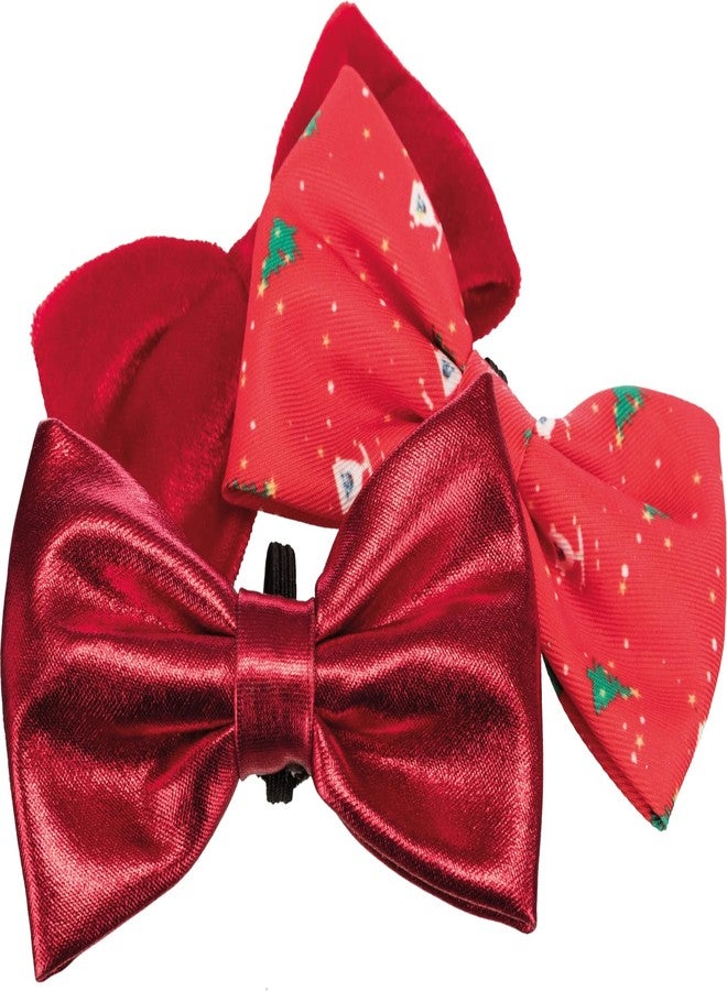 Trixie Adjustable and Easy to Wear Christmas Suit Assorted Bow Tie for Dogs for Grooming and Fashion - Image 2